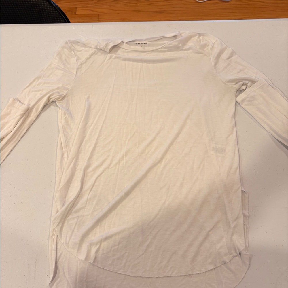 Halogen Classic White Crew Neck Tee